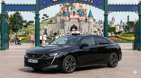 Peugeot 508 Hybride Taxi Disneyland Paris - Berline Premium Chauffeur Privé Forfait Fixe dès 35€
